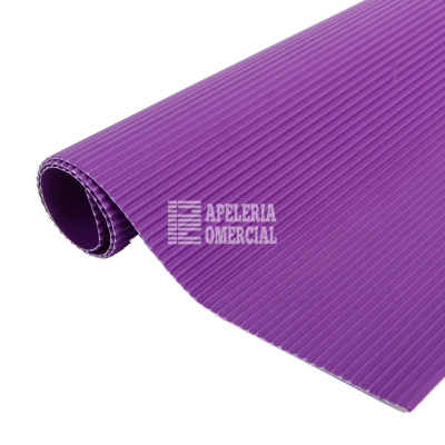 CARTULINA CORRUGADA DE 54X77 CMS. C. MORADO